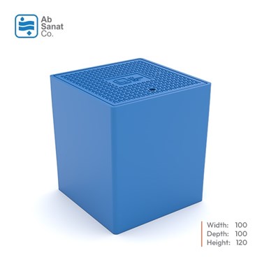 حوضچه مربع یکپارچه 100*100*120h