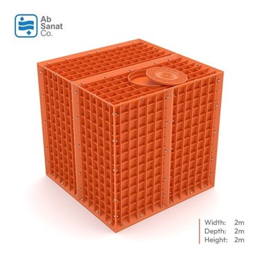 حوضچه ماژولار مربع سایز 200*200*200h