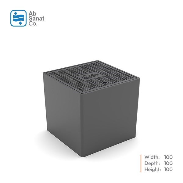 حوضچه مربع یکپارچه 100*100*100h