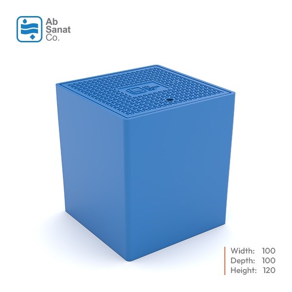 حوضچه مربع یکپارچه 100*100*120h