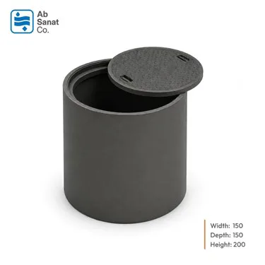 حوضچه استوانه یکپارچه سایز 150 ارتفاع 200